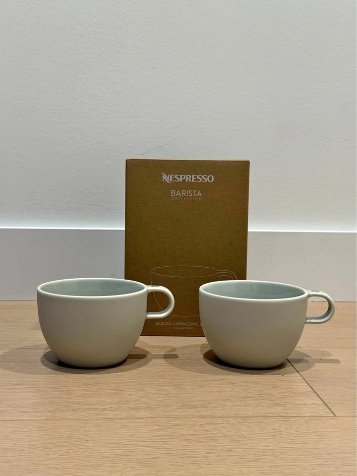 Nespresso barista collection cappuccino large cups mugs