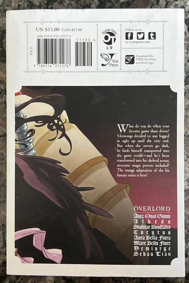 👑 Overlord Vol. 1 Manga | Excellent Condition | $7 - photo 2