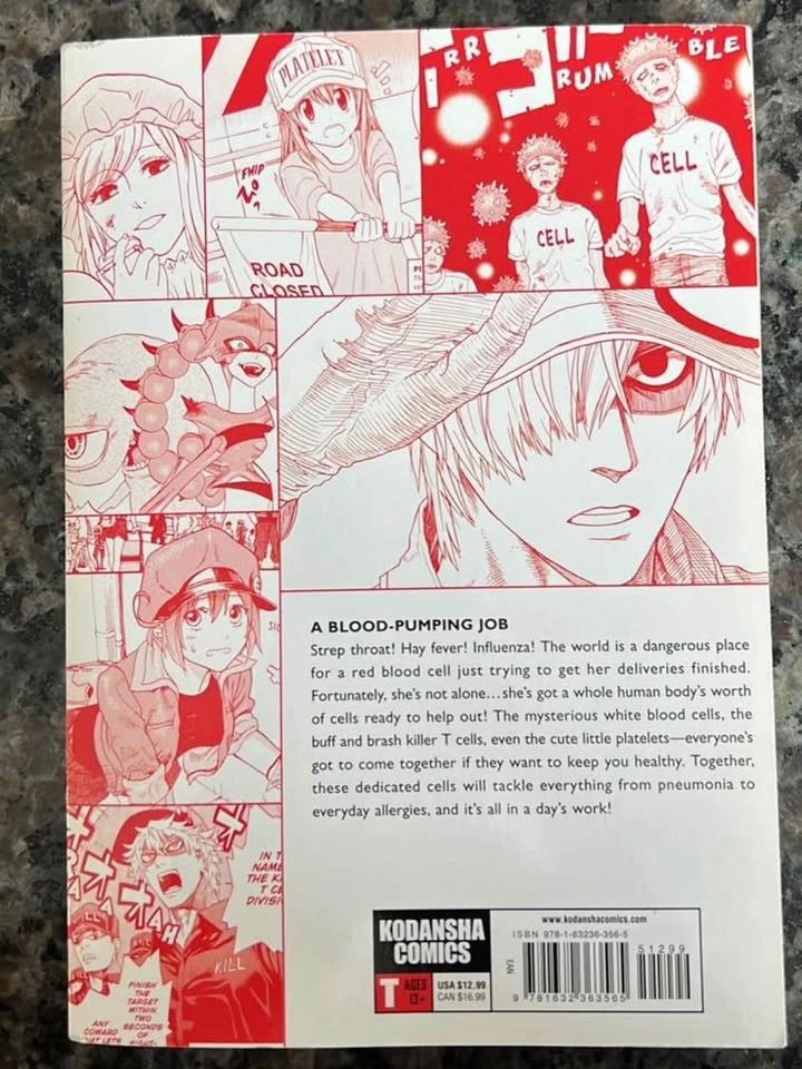 Cells at Work! Vol. 1 Manga | Excellent Condition | $7 - photo 2