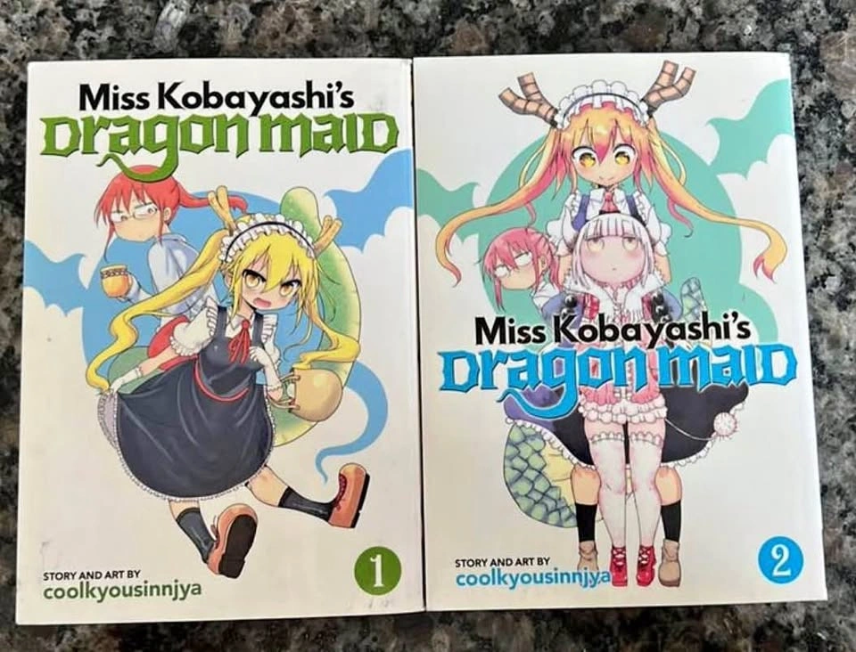 Miss Kobayashi’s Dragon Maid Manga Vol. 1 & 2