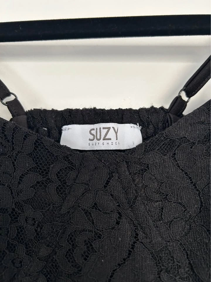 Suzy - Black Lace Top (XS) - photo 2
