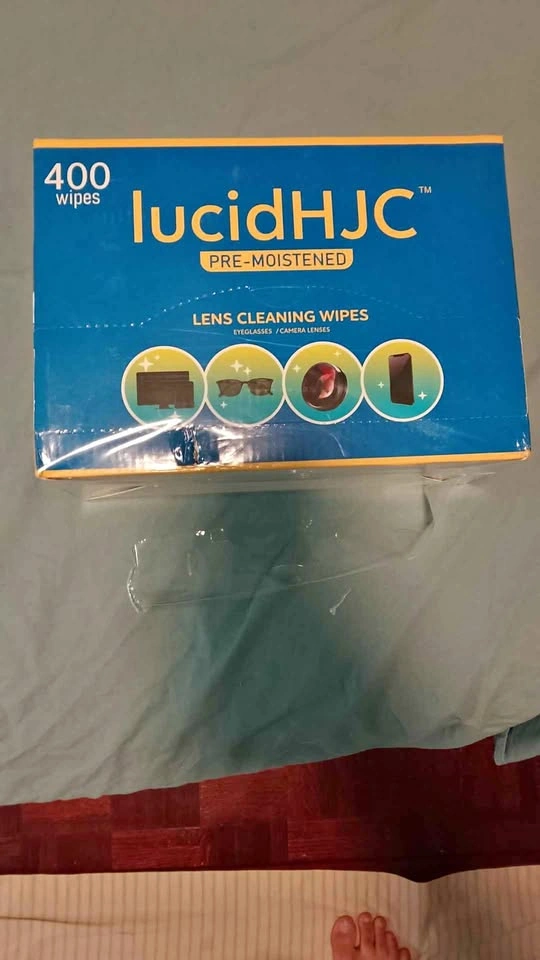 lucidHJC Lens Cleaning Wipes - 400 Count