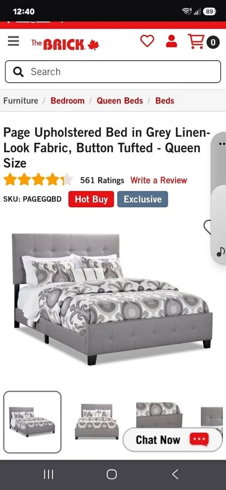 Queen bed frame