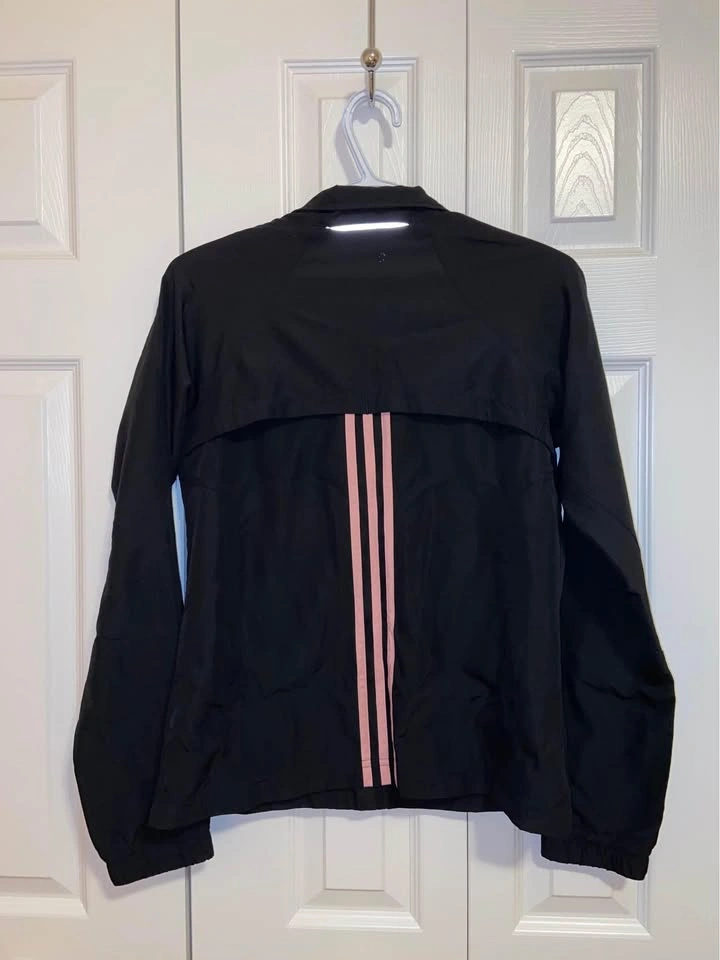Adidas - Black & Pink Reflective Windbreaker (S) - photo 2