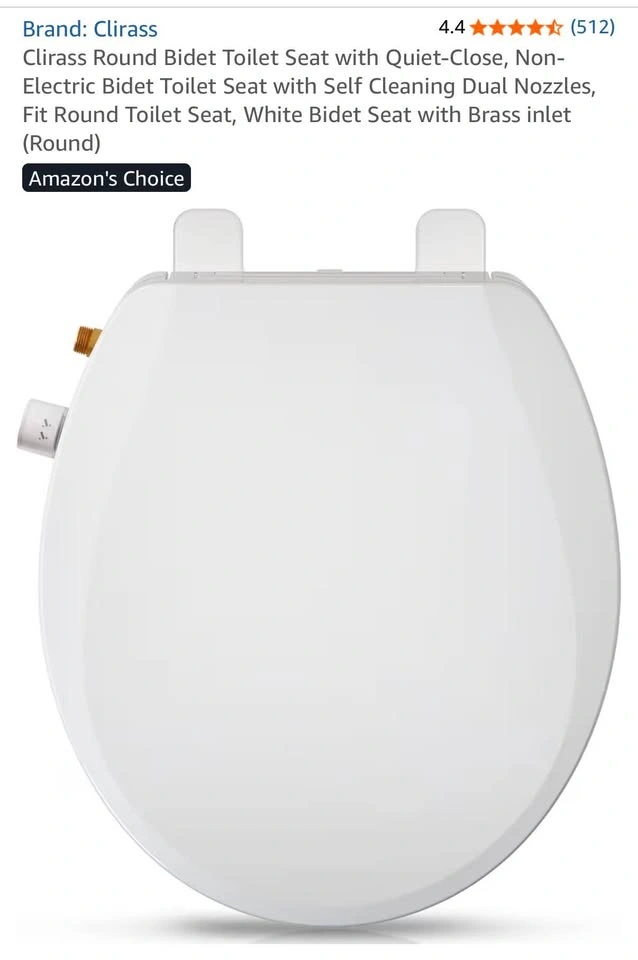NEW Clirass Round Bidet Toilet Seat | Self-Cleaning | Soft Close - photo 3