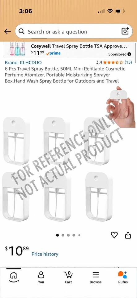 50ml Refillable Spray Bottles | $1 Each | Bulk Available - photo 4