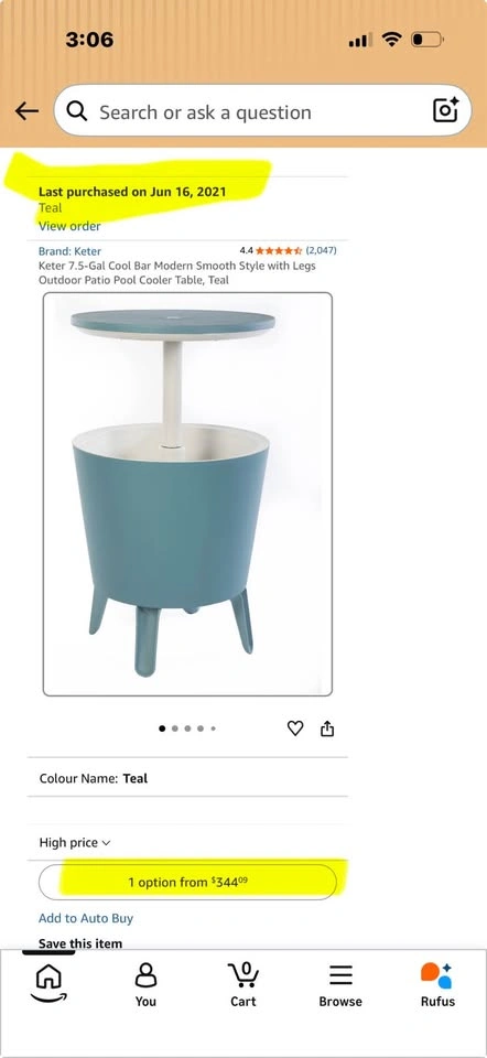 Keter Outdoor Cool Bar Patio Cooler Table (Teal) - photo 4