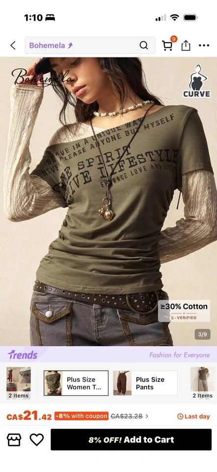 Brand New Bohemela Lace Sleeve Off-Shoulder Top | 4XL - photo 3