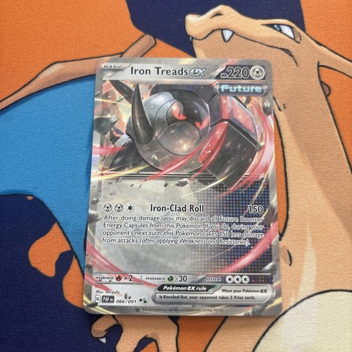 Iron Treads EX 66/91 Paldean Fates Double Rare NM Pokemon TCG