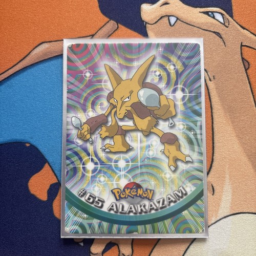 Pokemon Topps Series 1 Alakazam chrome 65 HP - photo 3