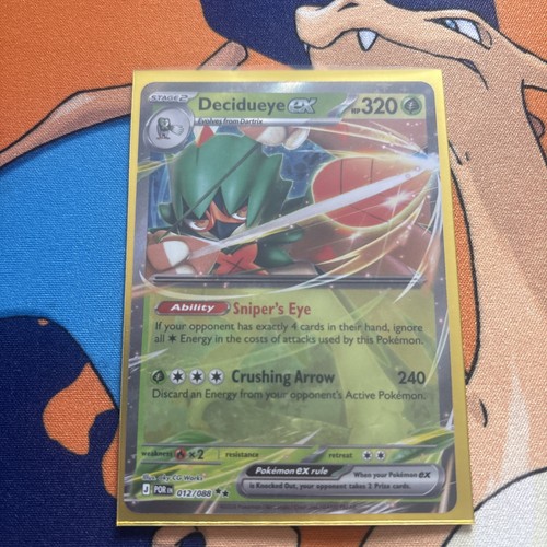 decidueye ex 012/088 me03: perfect order holo NM - photo 3