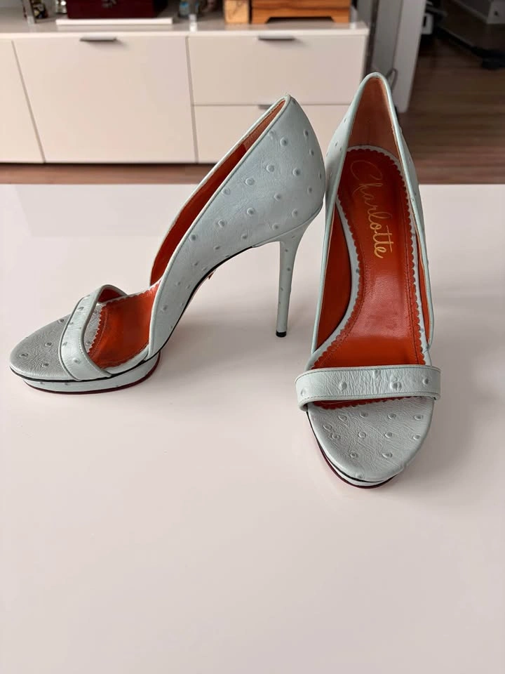 Charlotte Olympia “Christine” Heels | Sky Blue | EU 39