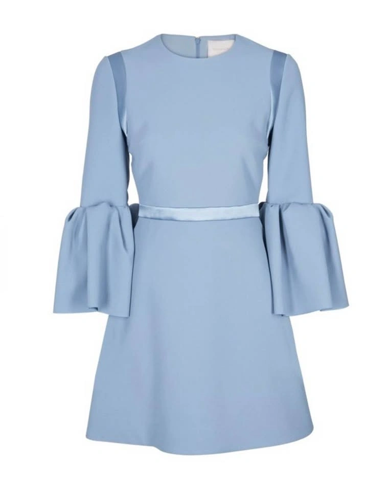 Authentic ROKSANDA Bell Sleeve Cocktail Dress | Powder Blue - photo 2
