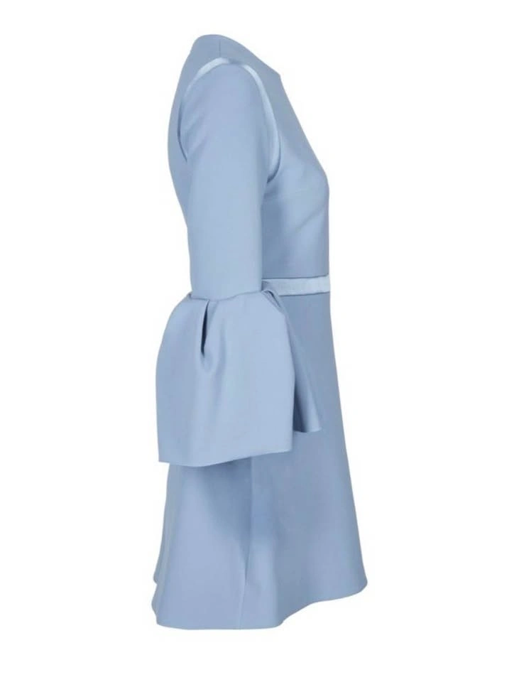 Authentic ROKSANDA Bell Sleeve Cocktail Dress | Powder Blue - photo 3