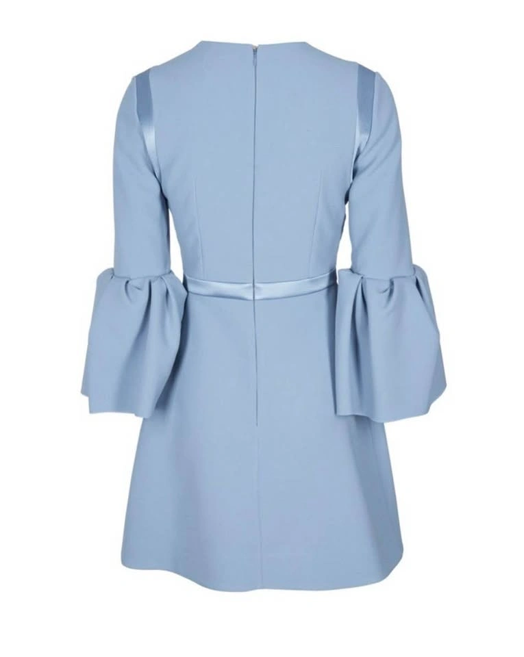 Authentic ROKSANDA Bell Sleeve Cocktail Dress | Powder Blue - photo 4