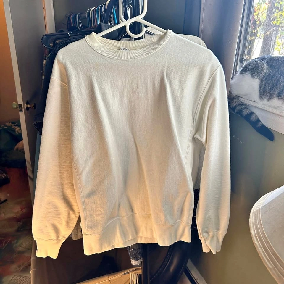Champion Reverse Weave Medium White Sweatshirt