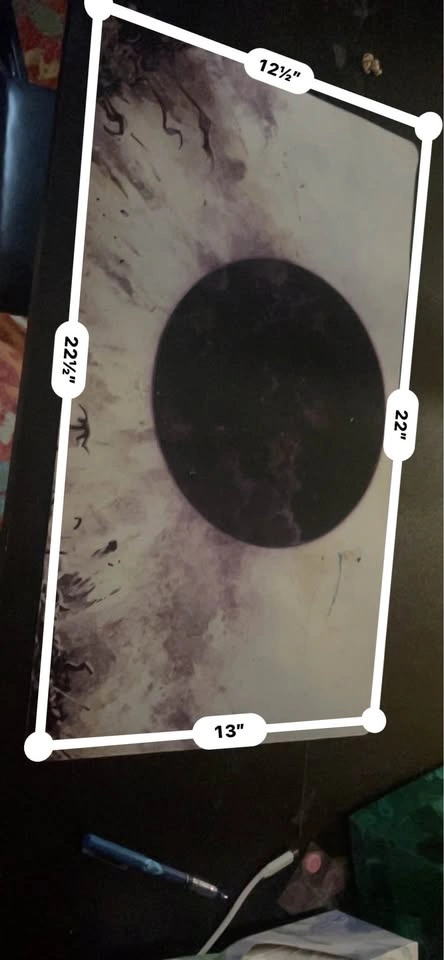 Large Moon Eclipse Desk Mat 22x13" Mouse Pad - photo 3