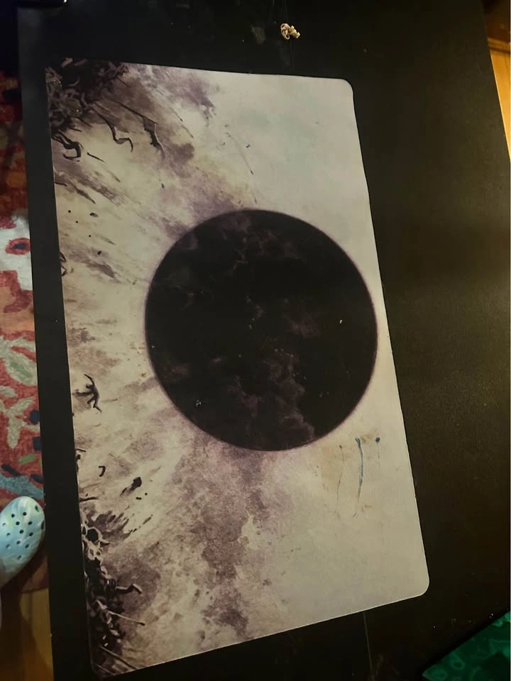 Large Moon Eclipse Desk Mat 22x13" Mouse Pad - photo 4