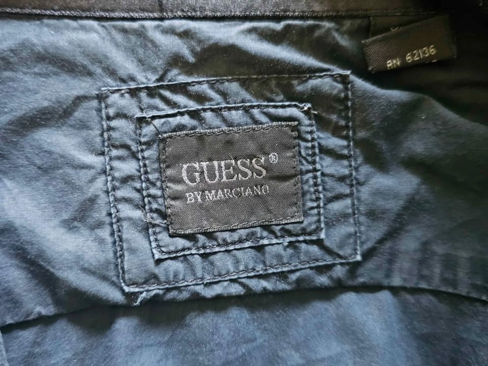 GUESS BY MARCIANO Men's Black Pleated Front Long Sleeve Shirt - photo 2