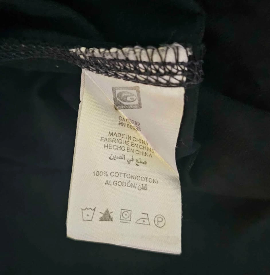 POINT ZERO Men's Black Military Graphic Long Sleeve Shirt - Size - photo 4