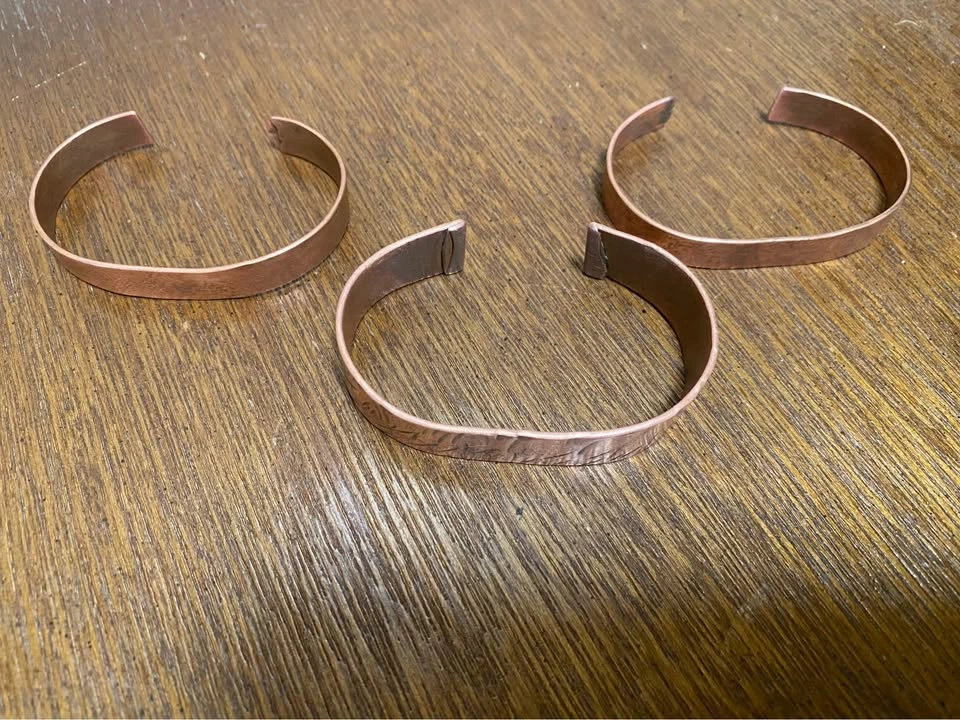 Handmade Solid Copper Bracelets - photo 2