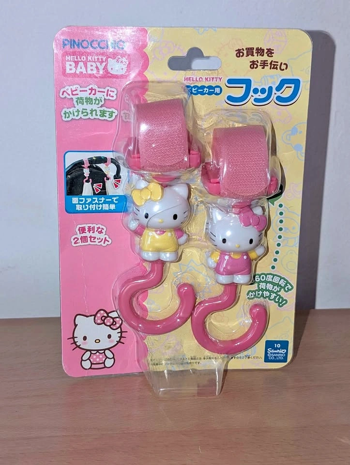 Hello Kitty Baby Stroller Hooks for Bags Trolley Sanrio