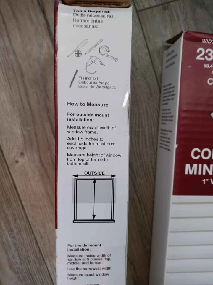 2 for $12 Cordless Mini Blinds 23" x 64" White - photo 3