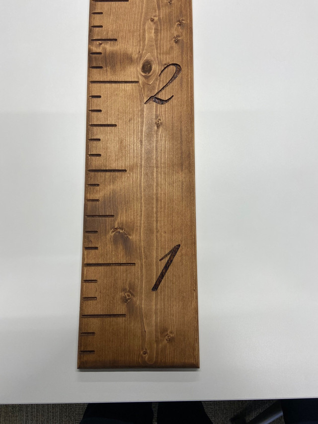 Custom 6 ft all wood growth chart - photo 2