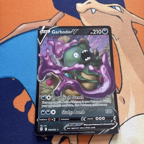 Garbodor V 100/203 SWSH07: Evolving Skies Holo NM