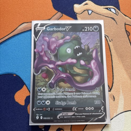 Garbodor V 100/203 SWSH07: Evolving Skies Holo NM - photo 3