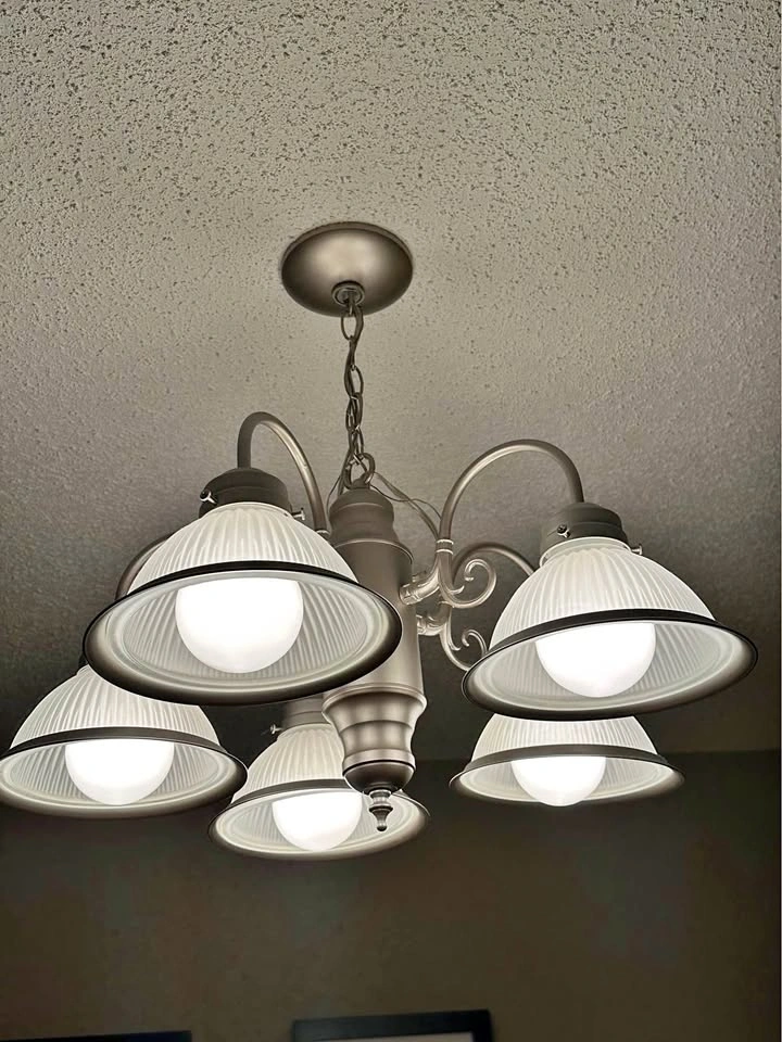 Silver Light Fixture