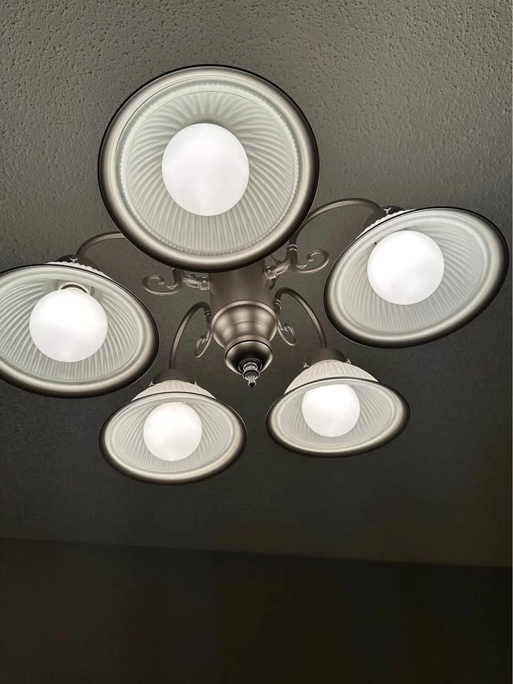 Silver Light Fixture - photo 3