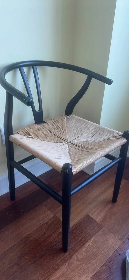 Black and Woven MCM Chair - photo 2