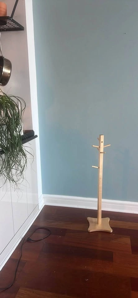 Solid wood miniature coat rack - photo 2