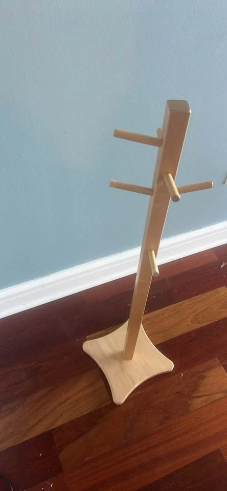 Solid wood miniature coat rack - photo 3