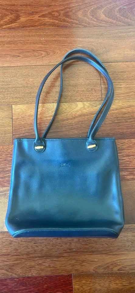 Navy blue vintage Longchamp tote