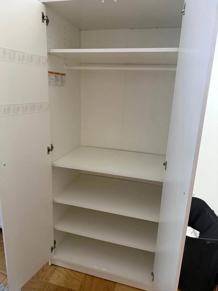 White Wardrobe / Armoire Storage Cabinet - photo 2