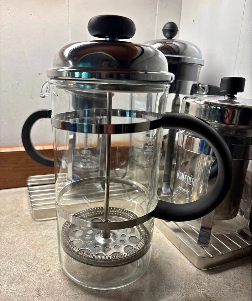 Trudeau Glass & Stainless Steel French Press (8-Cup / 1 Liter)