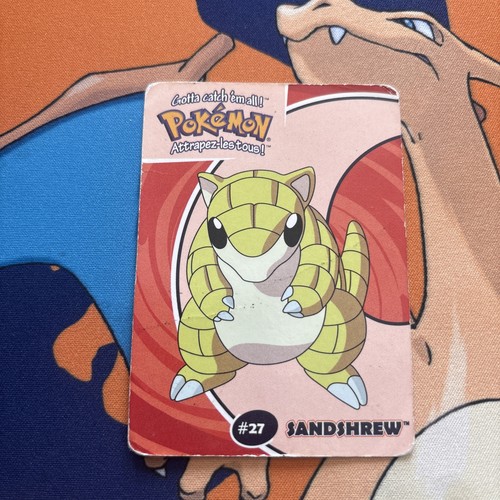Sandshew #27 Pokemon Stadium Danone Card 5/40 Nintendo DMG