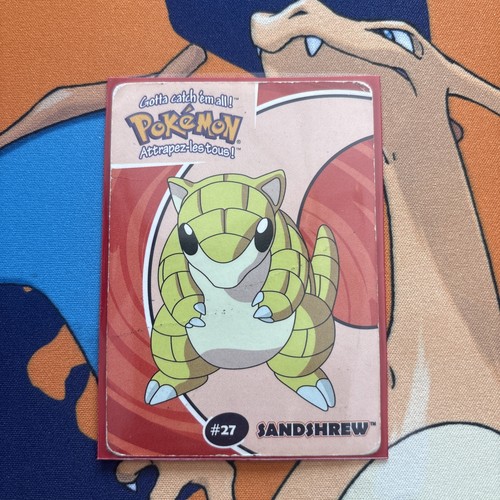 Sandshew #27 Pokemon Stadium Danone Card 5/40 Nintendo DMG - photo 3