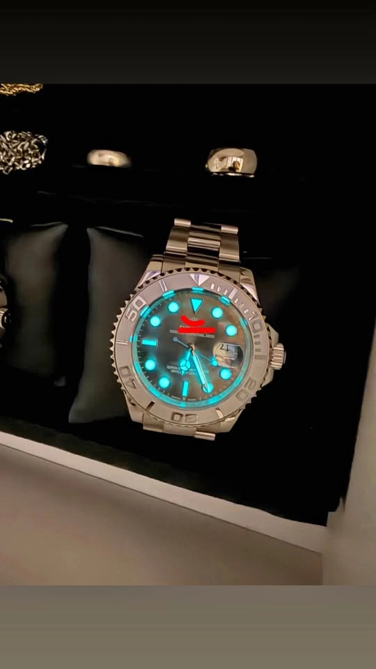 Men’s Luxury Automatic Watch Rhodium 40mm
