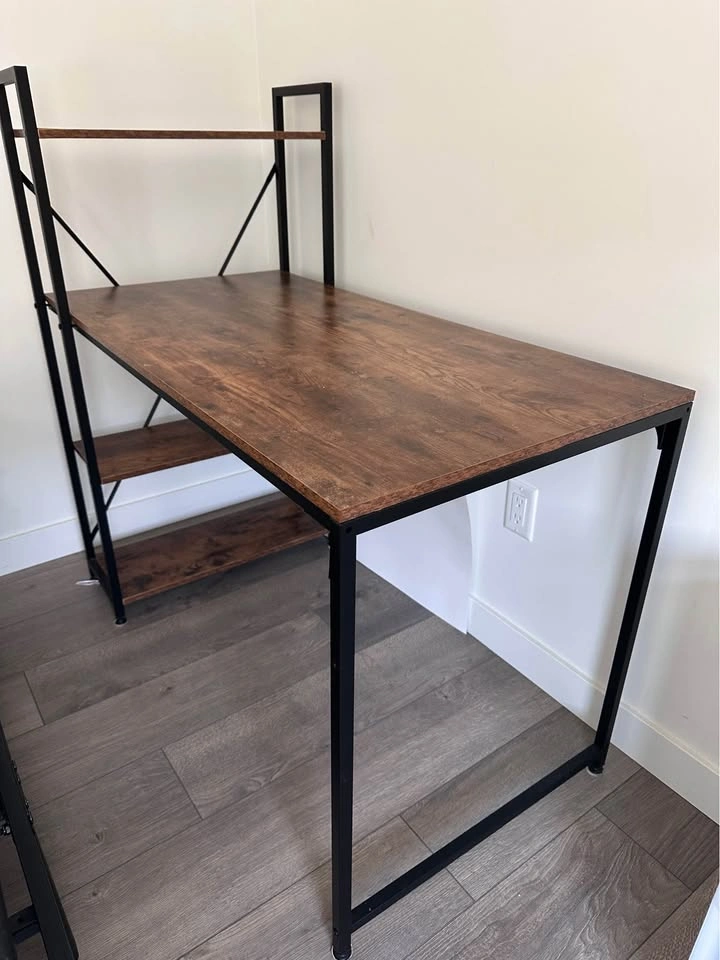 Work Desk with Shelves - photo 3