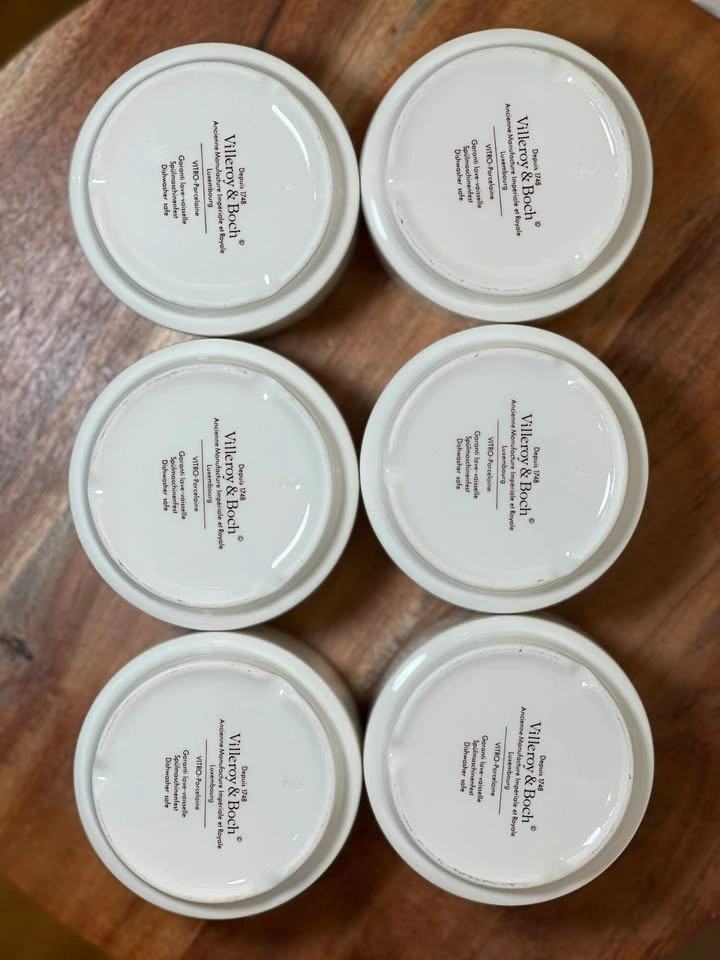 Set of 6 Villeroy & Boch 3.25" Stacking Bowls / Ramekins - photo 4