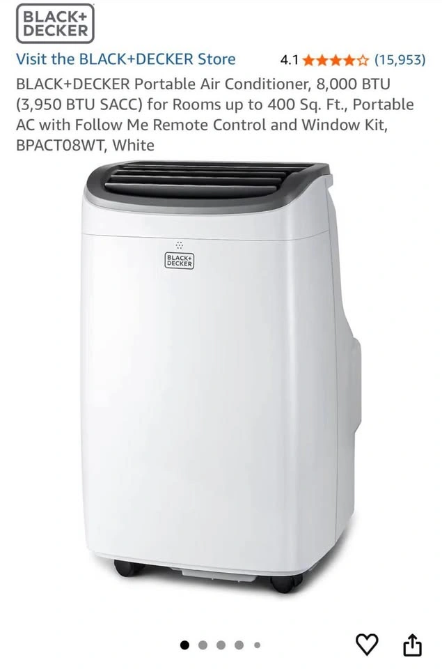 BLACK+DECKER BPACT08WT Portable Air Conditioner - photo 4
