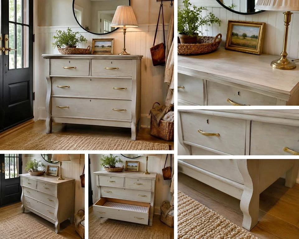 Vintage French Country Refinished Dresser