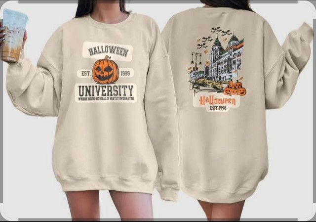 Halloween University Sweater XL New