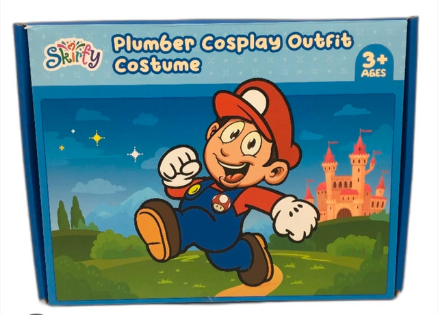Skirfy Plumber Costume Super Mario
