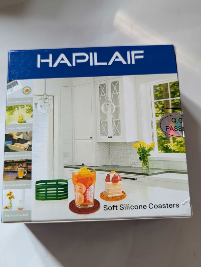 Hapilai Soft Silicone Coasters