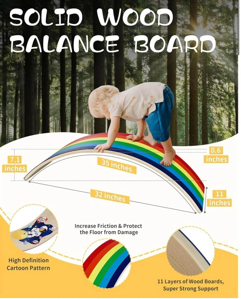 Nonog Solid Wood Balance Board - photo 2
