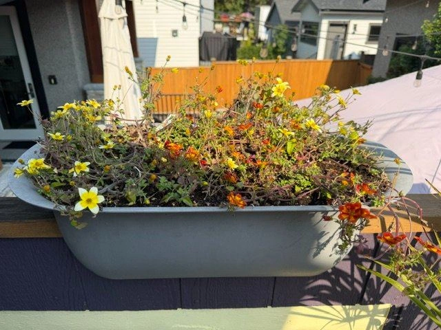 Planters for balcony (with flowers) - photo 3